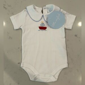 Little English embroidered bodysuit